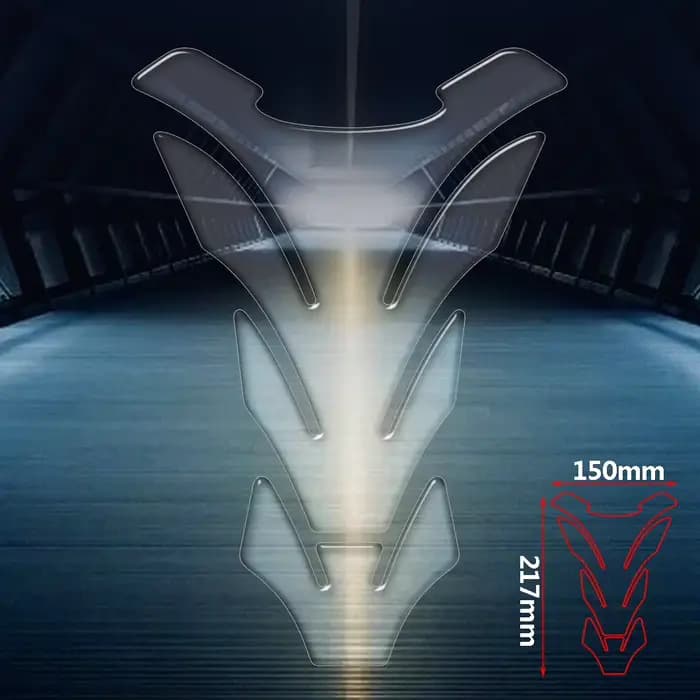 Protection transparente de tampon de réservoir de moto universelle pour Kawasaki Honda Yamaha Suzuki