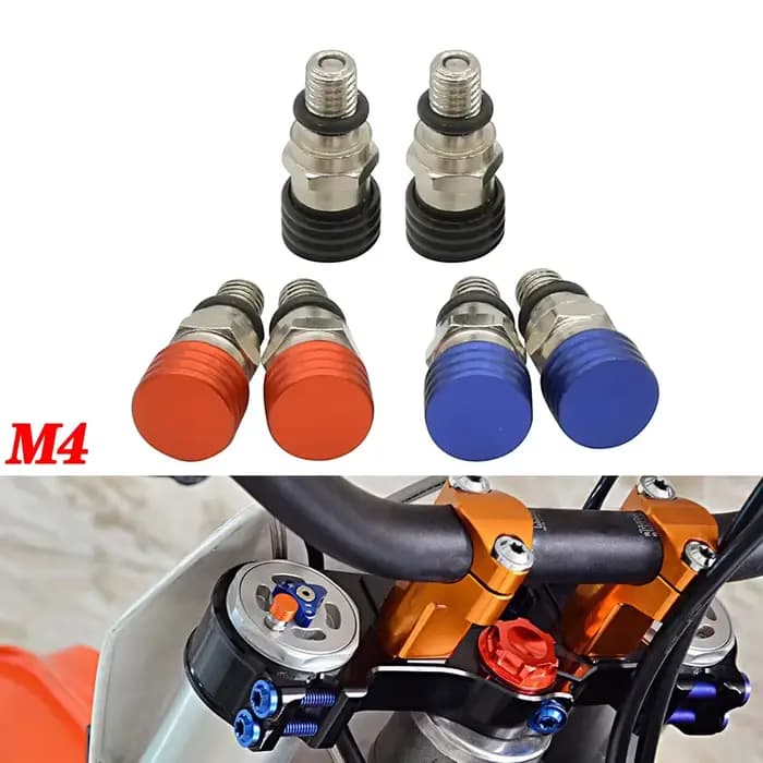 Vannes de purge d'air de fourche M4x0.7, pour KTM SX SXF EXC EXCF XC XCF XCW XCFW 150 200 250 300 35