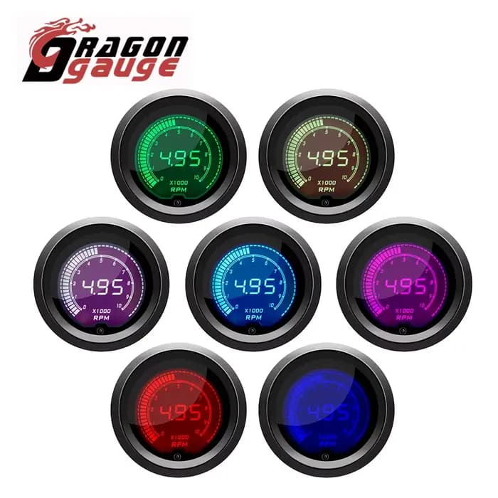 DRAGON jauge 52mm tachymètre tension Boost température de l'eau température d'huile presse à huile j