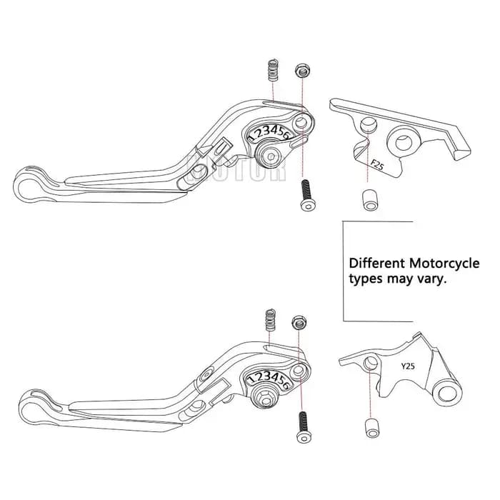 Pour Honda XRV750 L-Y Africa Twin 1990-2003 2002 2001 2000 1999 XRV 750 AfricaTwin CNC leviers d'emb