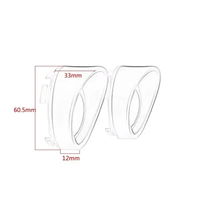 2 pièces moto visière-Style clignotant lunette clignotant Len revêtement d'habillage pour Harley Dyn