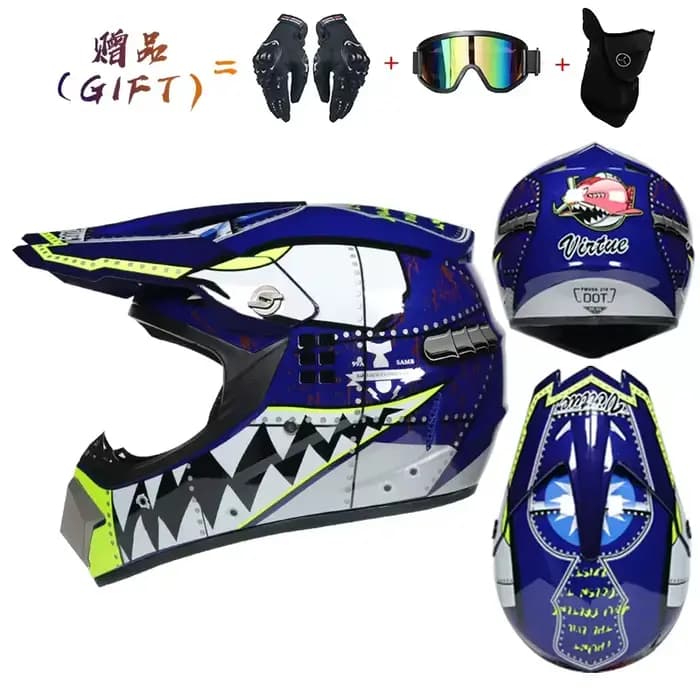 Casque de Motocross de sécurité homme Casco Motocross vélo descente Capacete ATV Cross casque enfant