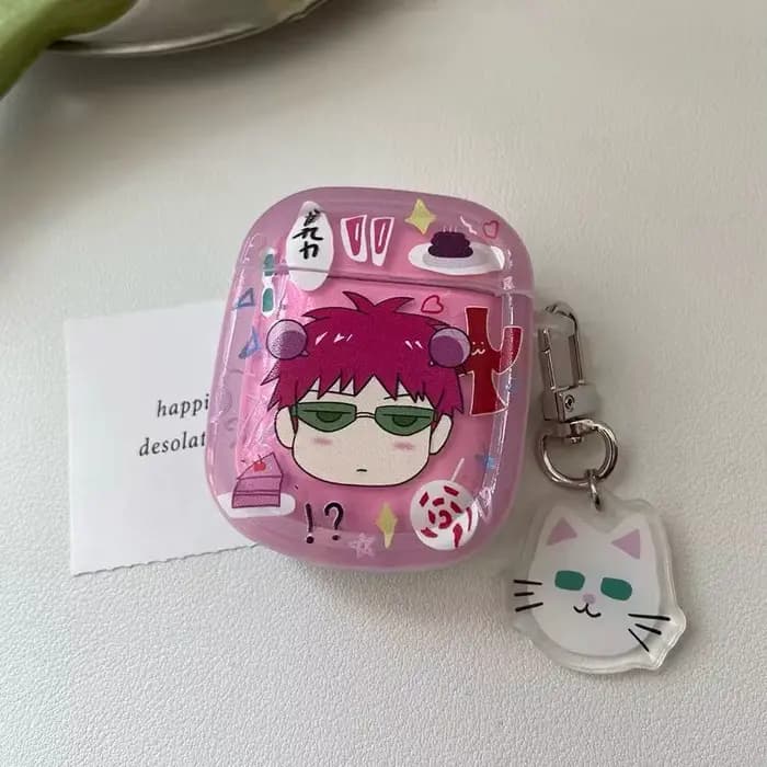 Anime Saiki Kusuo périphérique créatif Apple sans fil Bluetooth Airpods Pro génération 1 étui pour c