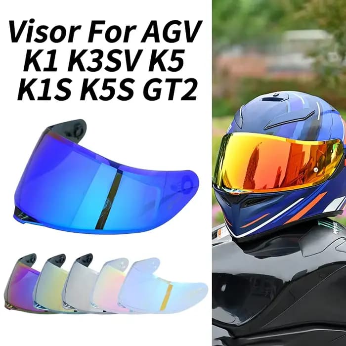Visière de casque pour AGV K1 K3SV K5, lunettes de casque de moto, lentille de décoloration, visière