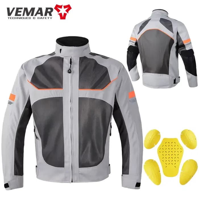Veste de moto respirante pour homme, équipement de protection CE, motocross Endflats, course, Oxford
