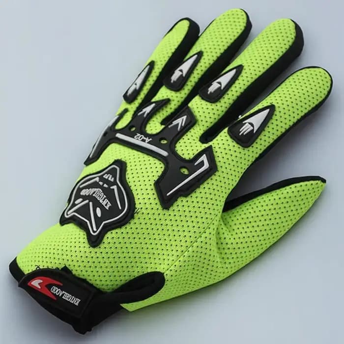 Gants de moto en Nylon, doigt complet, sécurité, légers, antidérapants, durables, absorbant les choc