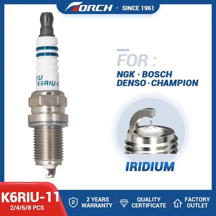 Bougie d'allumage de haute qualité pour moto, torche en Iridium K6RIU-11 bougies pour PFR6Y PFR5B-11