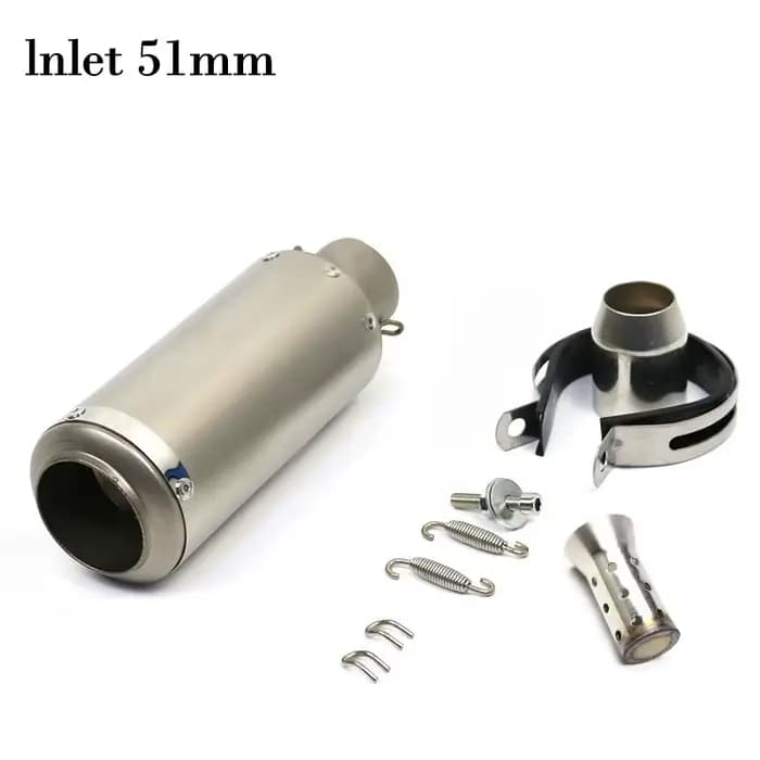 Tuyau d'échappement sc pour moto r6 racing, 51mm 60mm, adapté au silencieux micropole GP-project, éc
