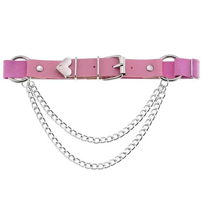 Harnais de jambe réglable sexy avec chaîne, anneau de cuisse, accessoires de mode punk, porte-jarret