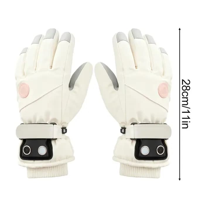 Gants chauffants pour femmes 3 niveaux écran tactile Rechargeable chauffe-mains gants chauffants pou