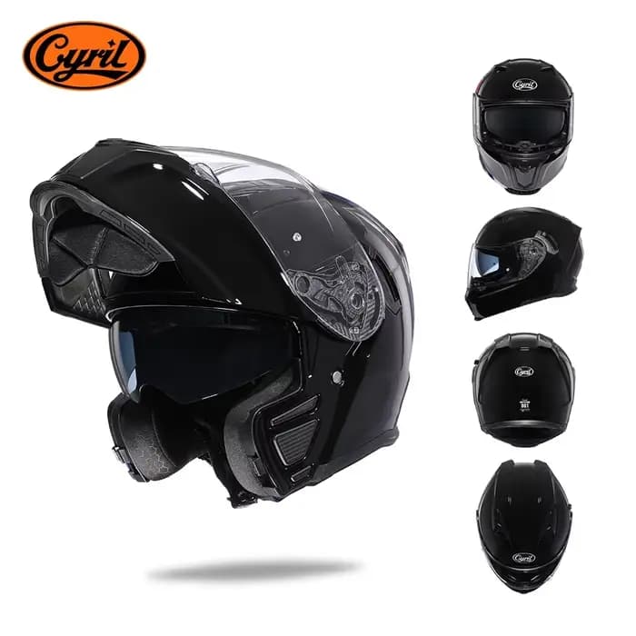 Casque intégral modulaire à visière relevable pour adultes, hommes et femmes, casque de moto à doubl