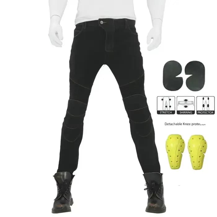 Pantalon de moto pour homme, jean de moto, équipement de protection, randonnée, VTT, fjocross