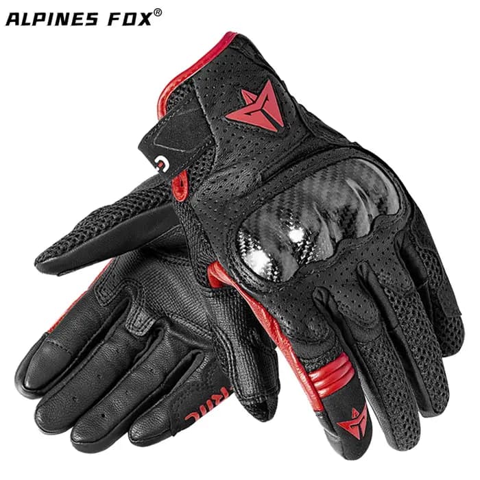 Gants de moto d'été en cuir respirant pour Motocross, pour course de Motocross, Air V2 ventilé, rési