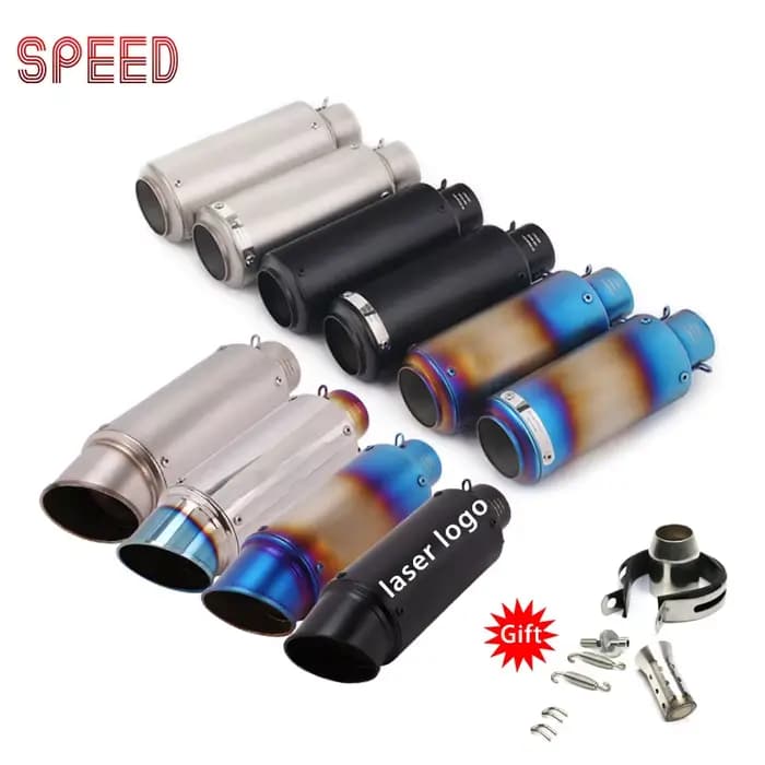Tuyau d'échappement sc pour moto r6 racing, 51mm 60mm, adapté au silencieux micropole GP-project, éc
