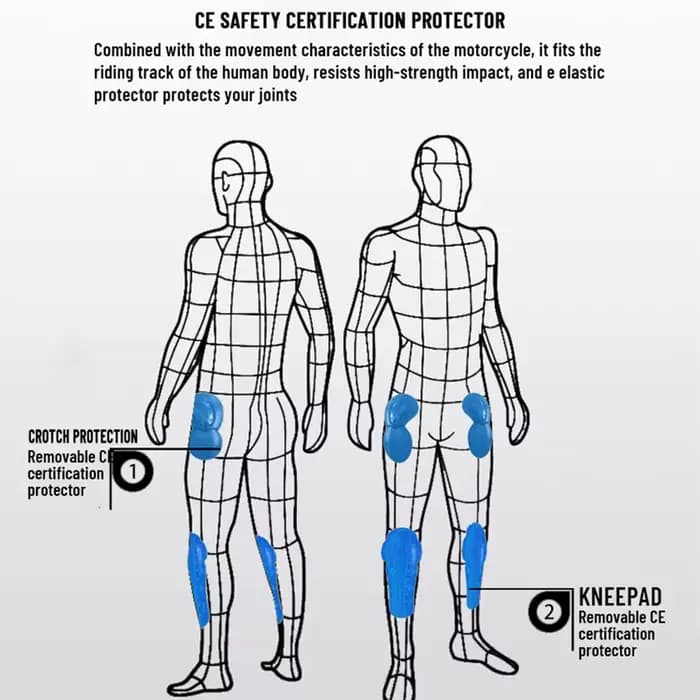 Nouveau Jean Moto Noir Homme 2026 avec Protection Amovible pour la Conduite sur Route, Quatre Saison