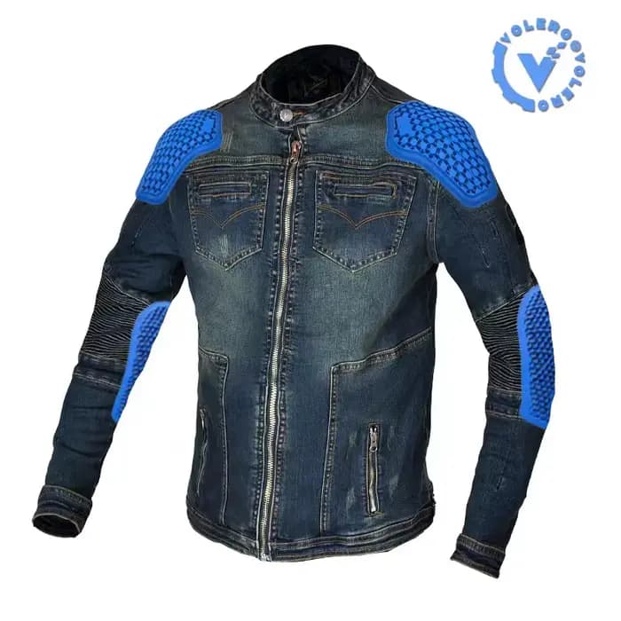 Vêtements de moto pour hommes, veste en jean, vêtements Anti-chute, manches longues avec équipement 