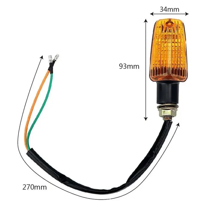 4 pièces universel moto Blub clignotant lampe clignotants clignotants Signal ambre vélo moto accesso