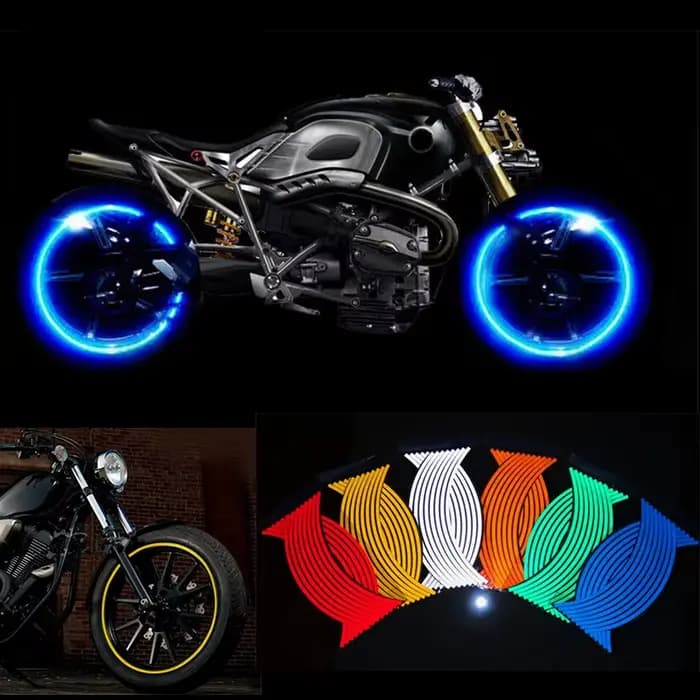 Bandes autocollantes pour roues de moto, autocollants réfléchissants pour jante, bandes de Protectio