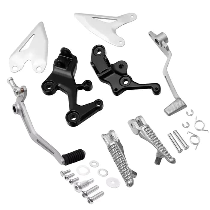 Support de repose-pieds pour conducteur avant de moto, pour Kawasaki Ninja 400 2018-2024 Z400 2019-2
