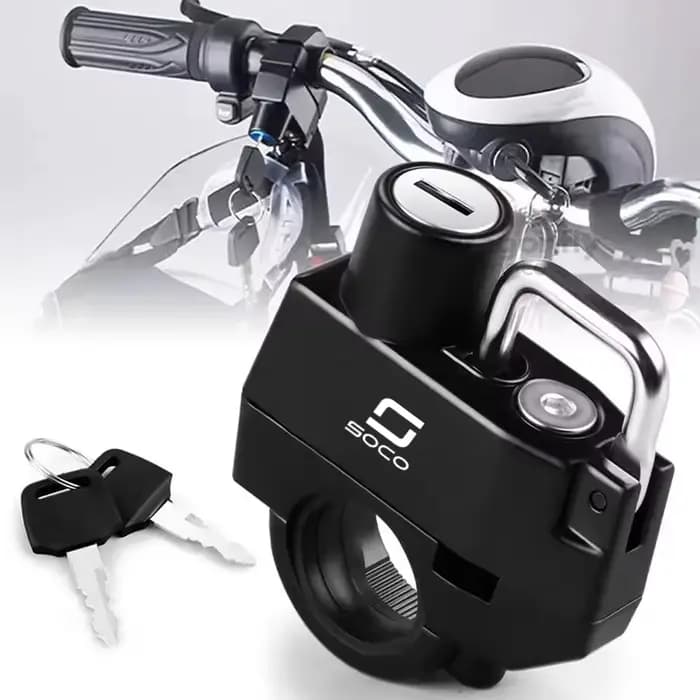 Verrou de casque antivol pour Super Soco CPx CUmini CUx TC 50 TC Max Wanderer TCMax 2019 – 2022, fou
