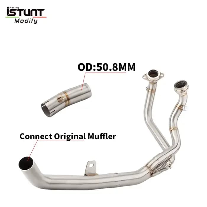 Pot d'échappement Slip-On pour Honda CRF1100 CRF1100L Africa Twin 2020 2021 - 2025, tube intermédiai