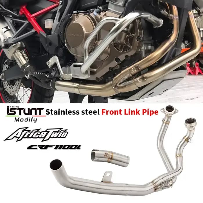 Pot d'échappement Slip-On pour Honda CRF1100 CRF1100L Africa Twin 2020 2021 - 2025, tube intermédiai