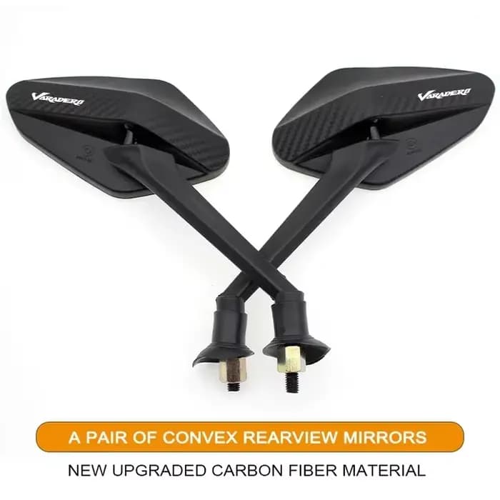 Rétroviseur convexe Anti-éblouissement en Fiber de carbone, 2 pièces/paire, pour Honda Varadero XL10