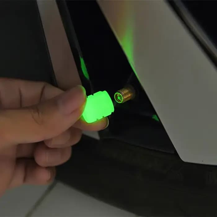 Noyau de Valve de moto, accessoires pour Scooter électrique, pneu de voiture, chapeau en Fiber, lumi