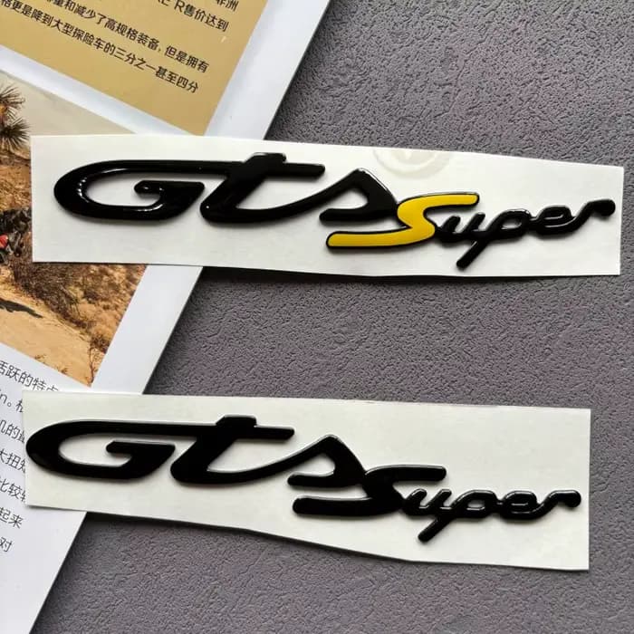 Adhésif souple 3D pour moto, pour Vespa Piaggio GTS300 GTSsuper, étiquette autocollante avec LOGO ét