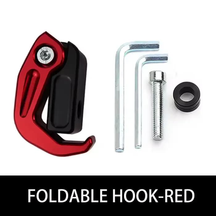 1 pièce Crochet de guidon de moto en aluminium CNC, support de casque et de sac à bagages pour moto 