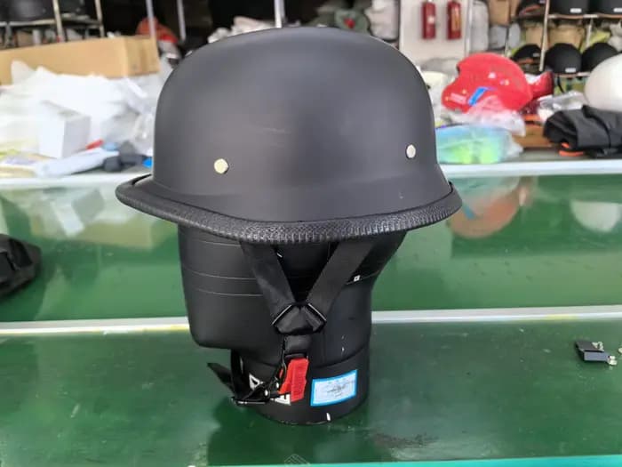 Casque de moto certifié DOT, style vintage allemand, casques pilote ouverts, casque rétro motocross,
