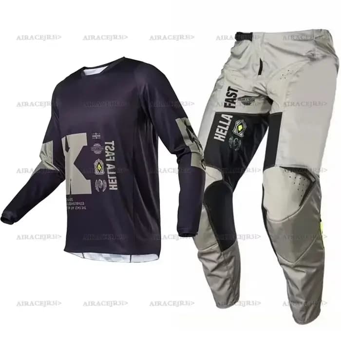 Ensemble de vêtements de motocross Mxfox Enduro, pantalon et maillot, équipement BMX MX DH, combinai