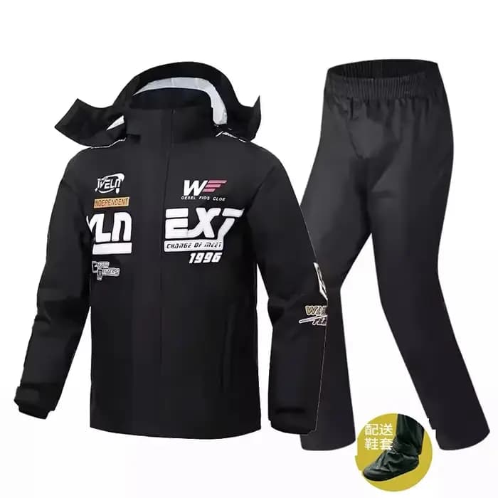 Ensemble imperméable de moto pour hommes et femmes, veste à corps fendu, pantalon, respirant, cyclis