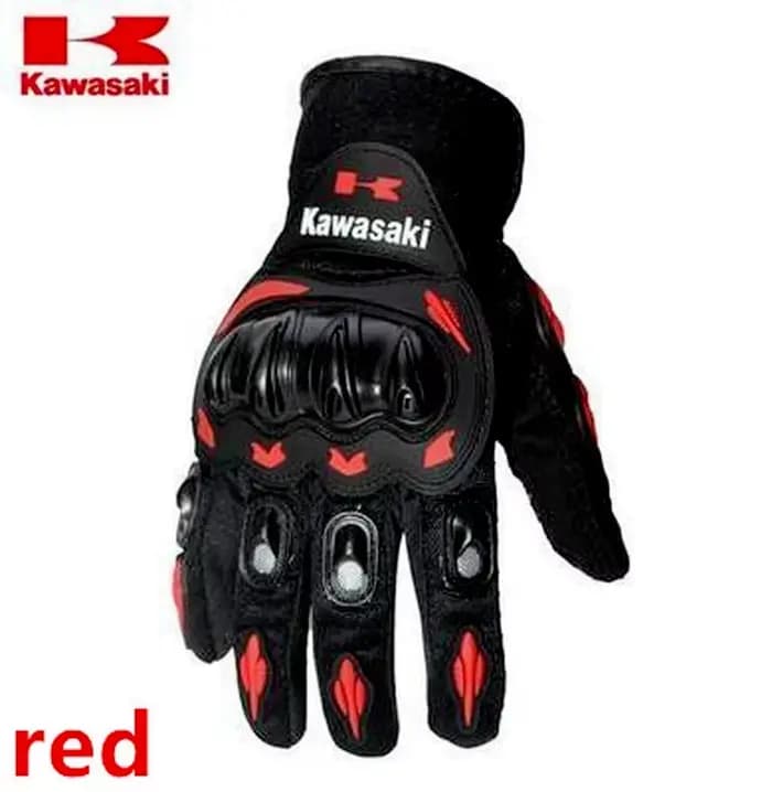 Gants de moto d'été Kawasaki, protection pour sports de plein air, gants de vélo tout-terrain, respi