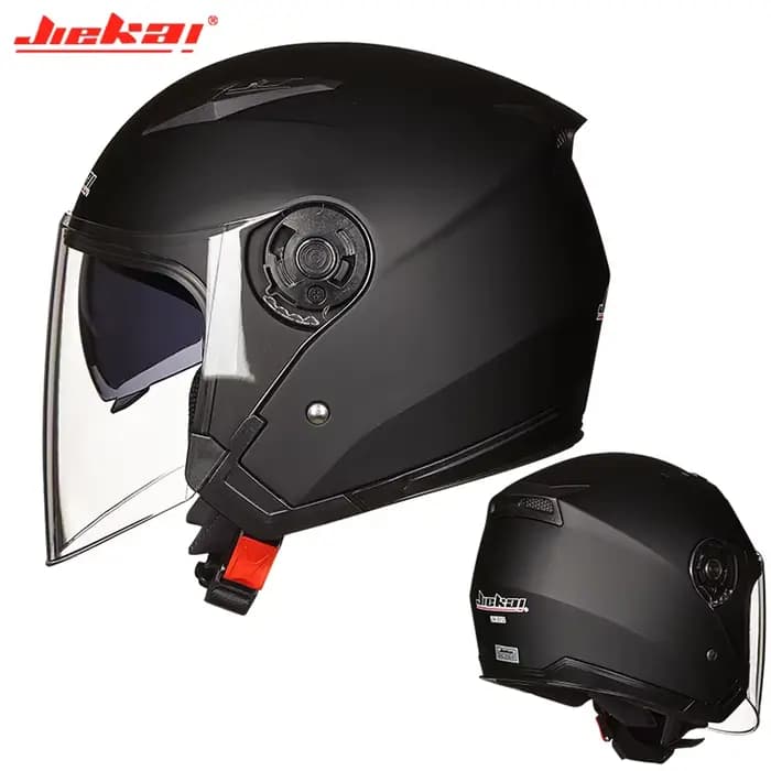 Véritable JIEKAI casque Moto Moto double lentille été hiver casque ouvert Moto capacete para motocic