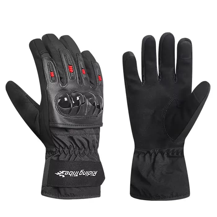 Gants De Moto imperméables Moto chaud course doigt complet Moto Motocross Guantes De Moto gants hive