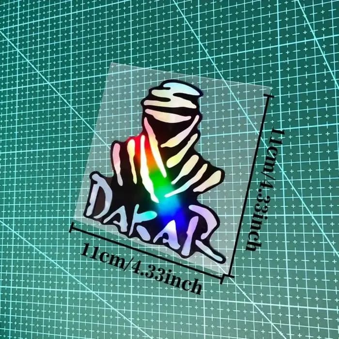 Autocollants pour moto Dakar, style course, imperméables, décoratifs, en vinyle, pour casques de mot