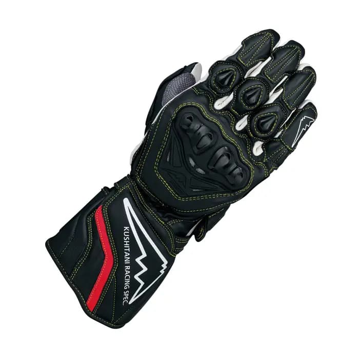 Gants de moto Kushitani K-5381 en cuir GP, gants de motocross, gants de moto avec protection des art