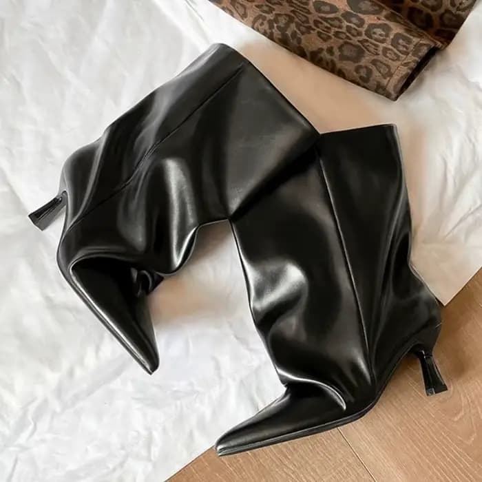 Bottines à talons fins et bout pointu pour femme, bottines courtes à enfiler, Style de rue, pour fêt