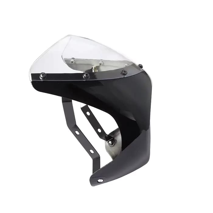 Pare-brise de carénage de phare avant de moto rouge/blanc pour café Racer Honda universel 7 pouces/1