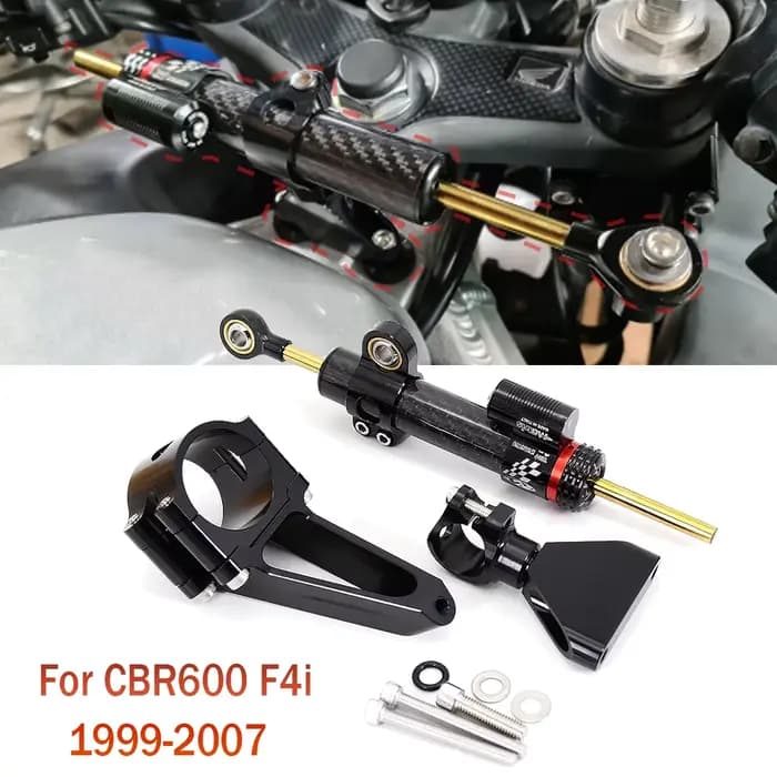 Stabilisateur d'amortisseur de direction réglable CNC pour moto, pour Honda CBR 600 CBR600 F4i 1999-