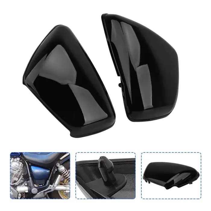 Couvercle de carénage de batterie de moto pour Yamaha XV 700 750 1000 1100 Virago 1984-up, couvercle