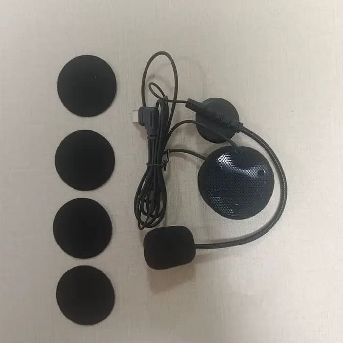 Casque d'interphone de Type C Compatible avec Ejeas V6 Pro + V4 PLUS, Microphone, haut-parleur, casq