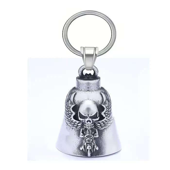Porte-clés cloche de moto Skull Angel, accessoires d'équitation pour hommes