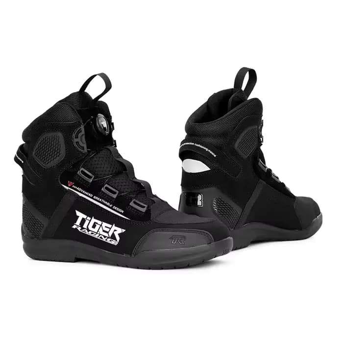 Tiger T1 chaussures d'équitation de moto bottes d'équitation de protection longues chaussures de cou