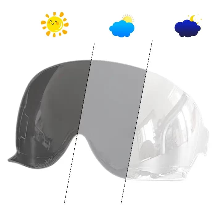 Visière photochromique adaptée au casque Shoei JO EX-ZERO EX ZERO CJ-3, protection UV, accessoires d