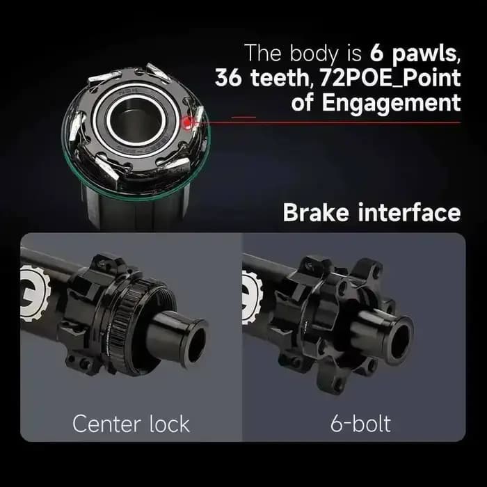 Jeu de roues en carbone ELITEWHEELS ENT X WEAVE pour vélo de route, freins à disque, compatibles tub