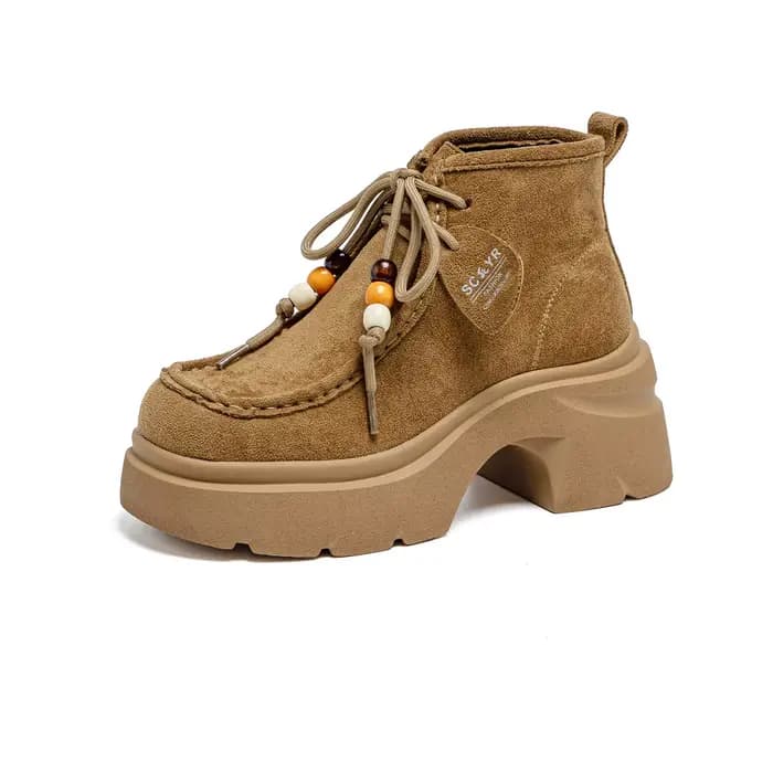 Bottes à semelles épaisses pour femmes de petite taille, nouvelle mode d'automne, polyvalentes, conf