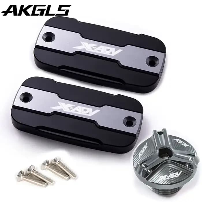 Bouchon de réservoir de liquide de frein avant de moto + bouchon de Port de remplissage, accessoires