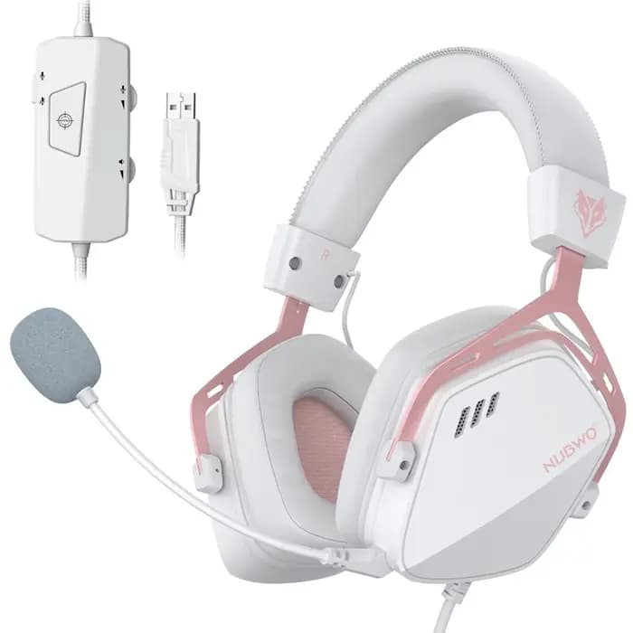 NUBWO casque de jeu USB avec son Surround 7.1 et FPS casque filaire avec micro antibruit conception 